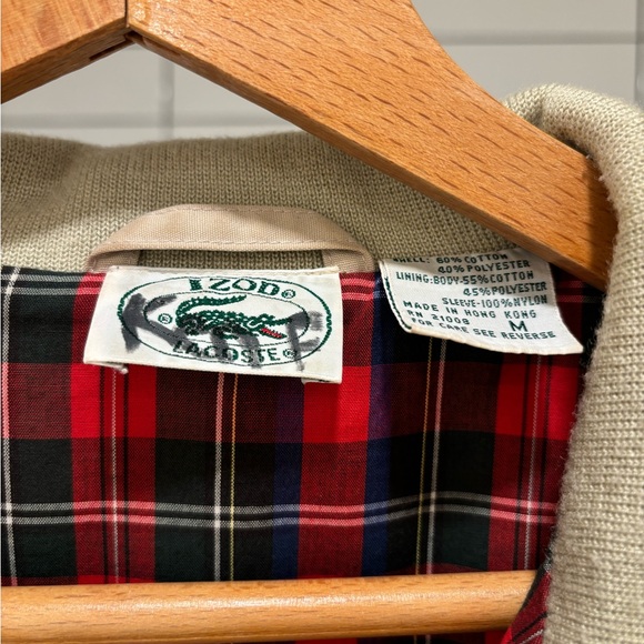 80/90s Lacoste X izod Harrington Jacket size medium - Picture 2 of 5
